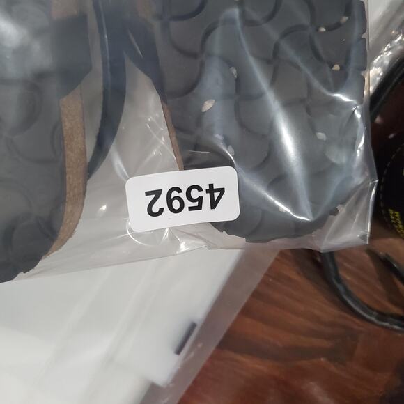 Birkenstock Sandals Womens Size 8 39 Black Daloa Ankle Strap Cork Footbed - Picture 9 of 9